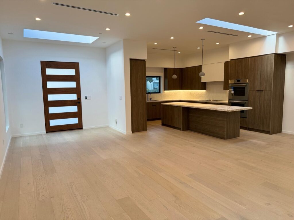 open plan kitchen