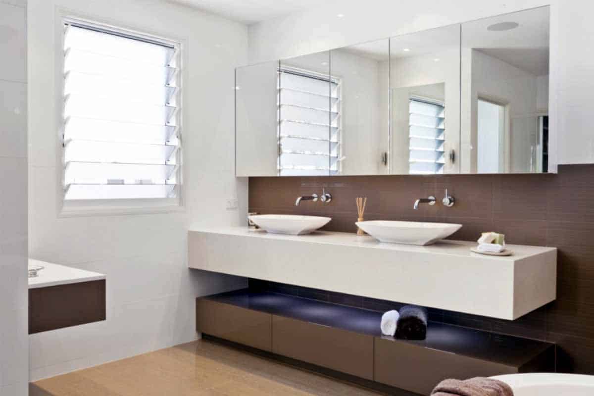 stylish modern bathroom vanity setup