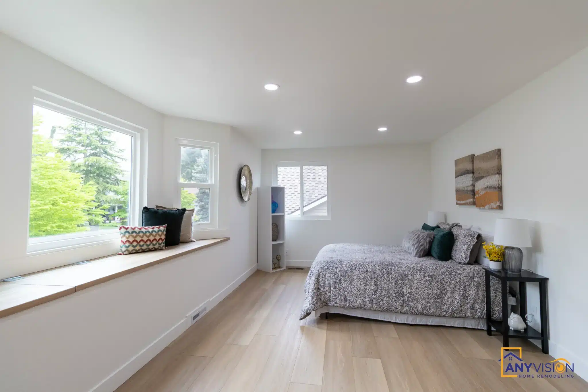 Primary bedroom with a built-in window seat