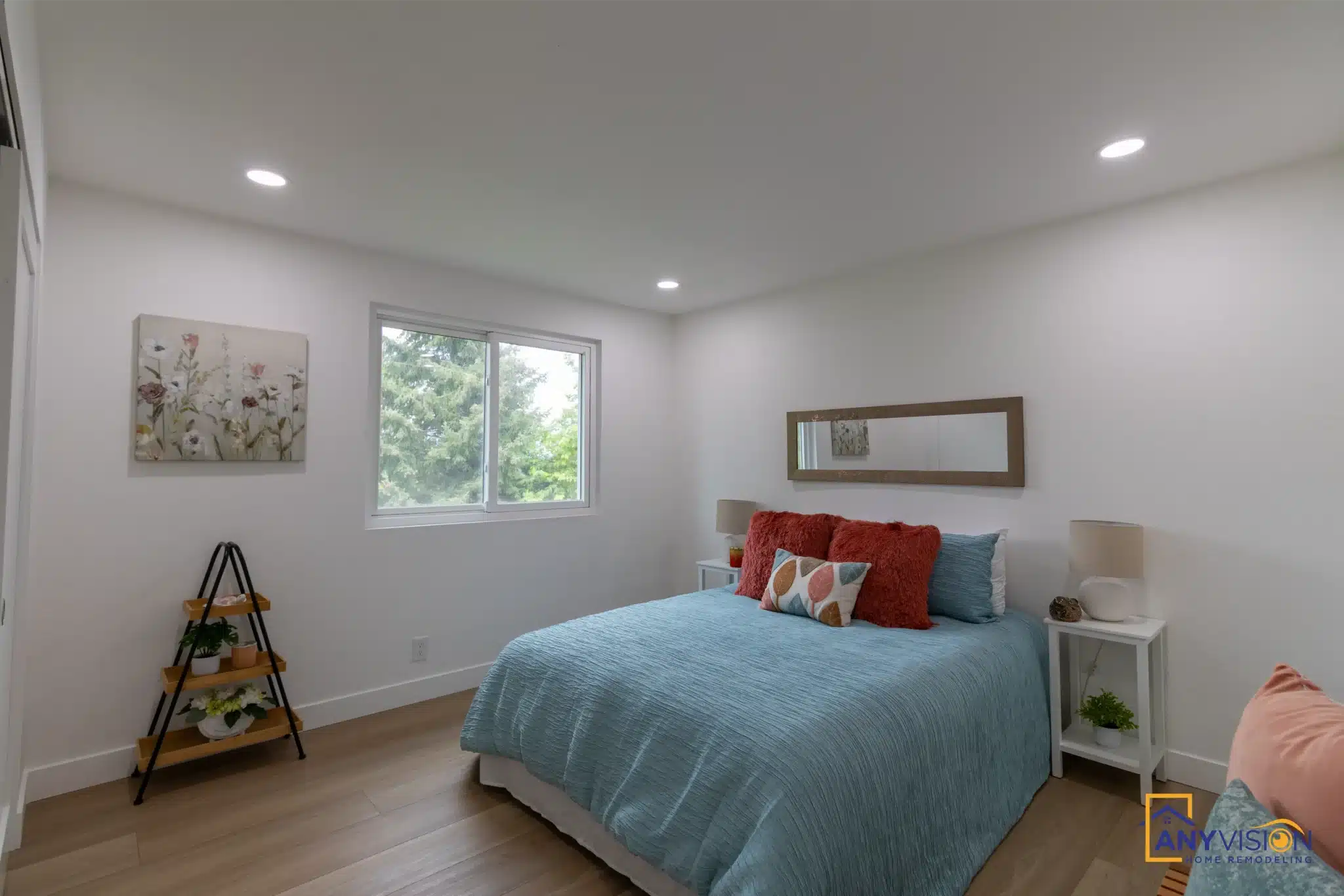 Bedroom with built-in storage