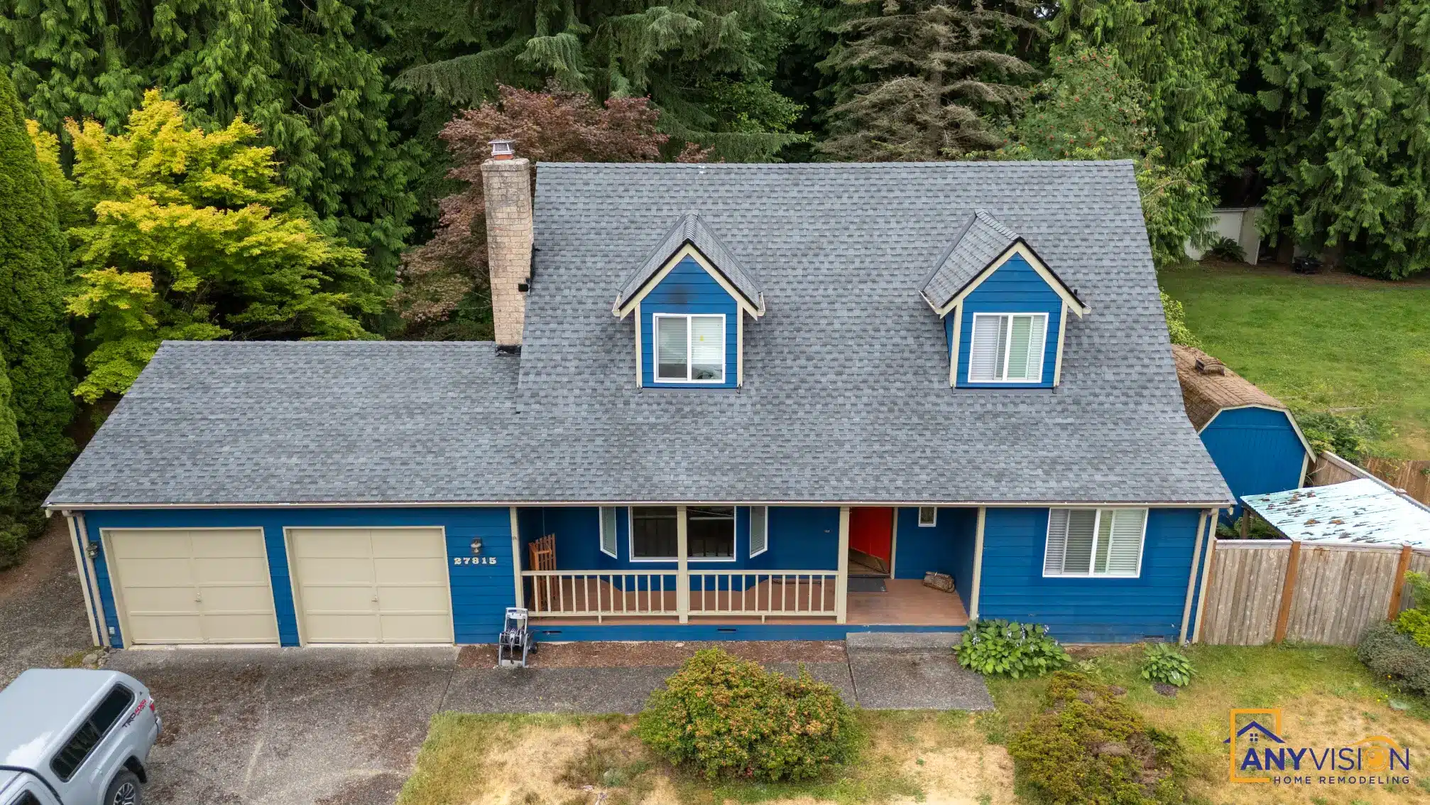 Front elevation of a Duvall home remodelled by Anyvision