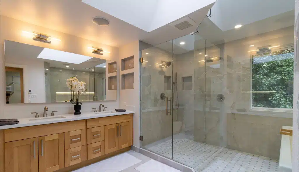 Completed whole-home renovation by Anyvision at dusk