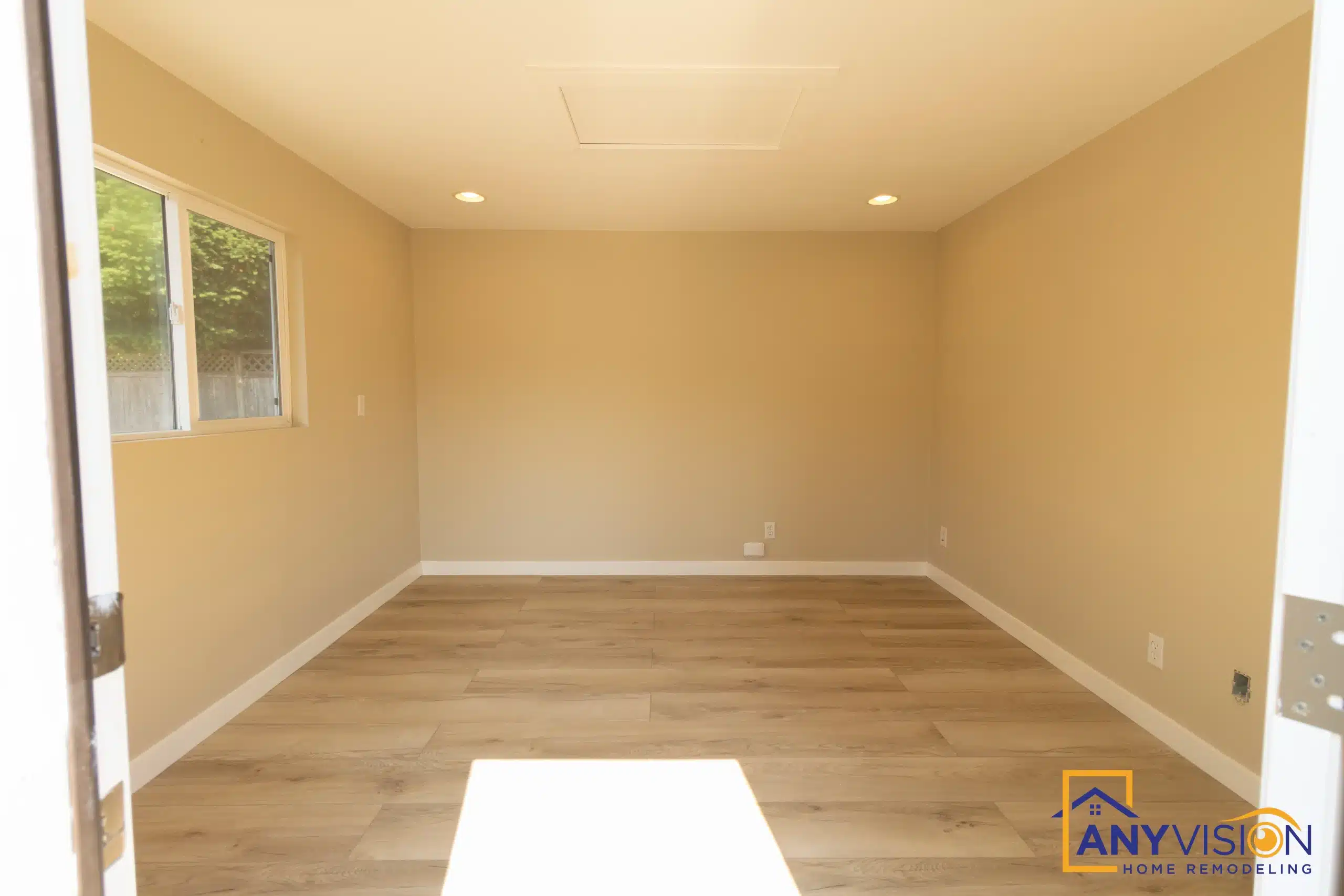 Finished room ready for furnishing after the remodel