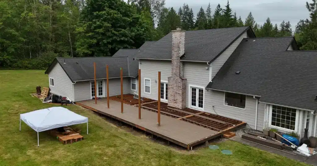 deck with pergola